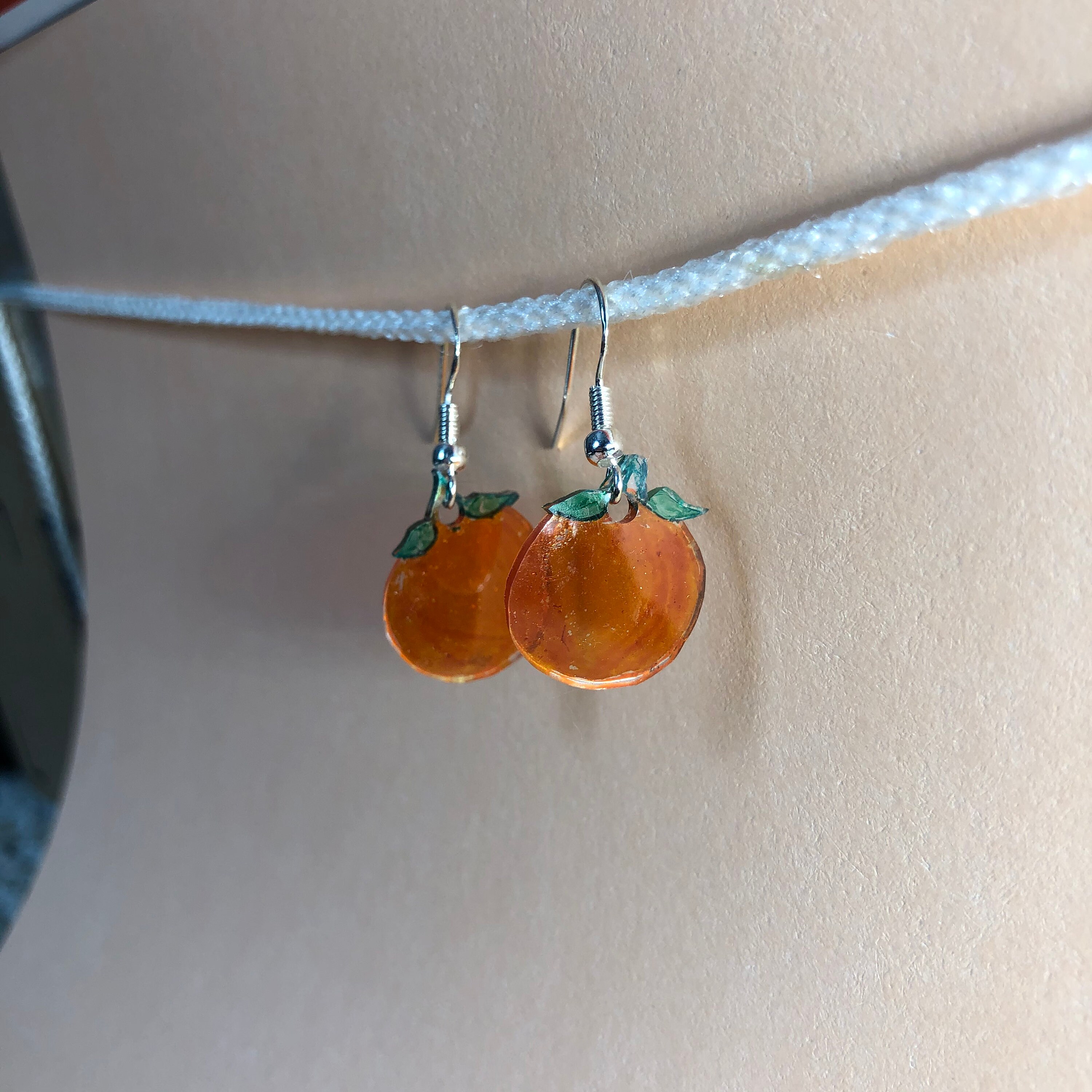 Cute Orange Fruit Earrings Etsy