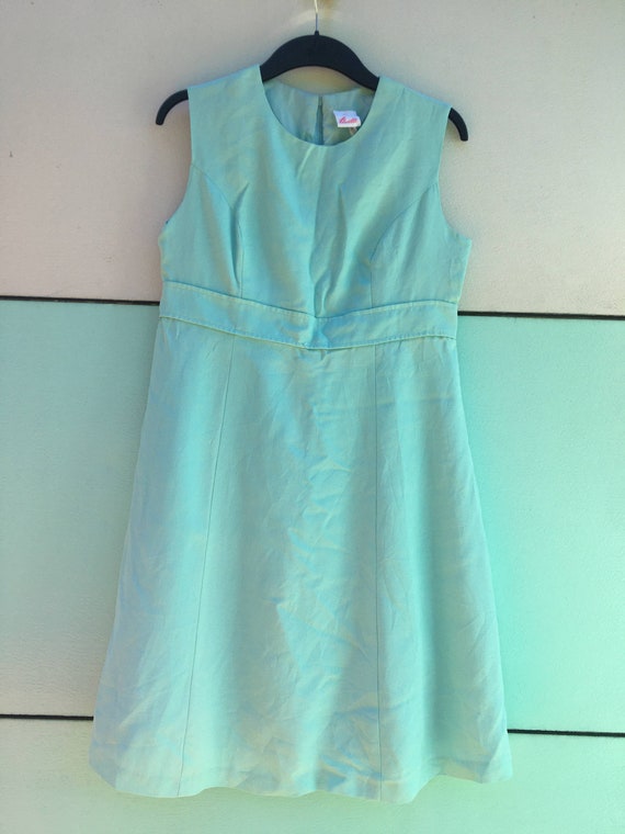 turquoise vintage pencil dress from Norway