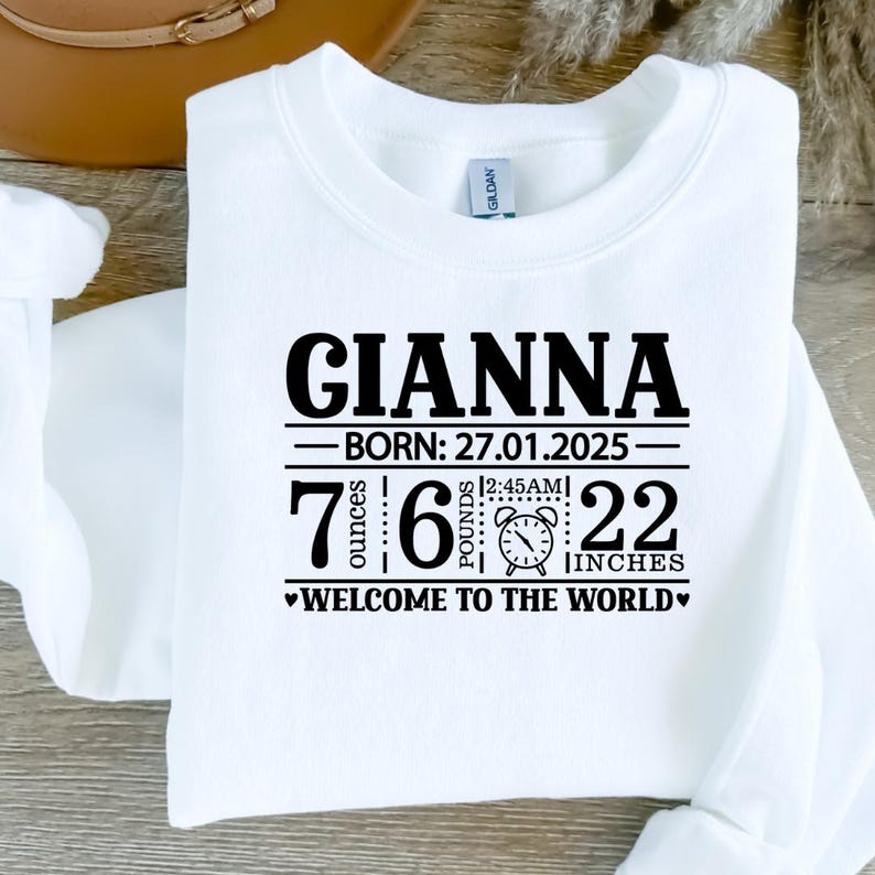 Birth Announcement Svg Bundle, Baby Stats Template, Birth Stats Svg ...
