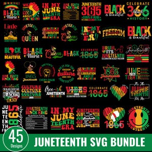 Bundle Mega Juneteenth svg, fêter 1865, nous sommes l'histoire des Noirs, 1865, roi noir valeur nutritive svg, fêter Juneteenth, histoire des Noirs Png