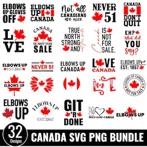 Canada Svg-bundel,True North Strong and Free, Pride Canadian png,esdoornblad T-shirts ontwerp, Canada 51e staat png, Canadian Strong