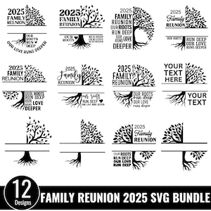 Pacchetto SVG per la riunione di famiglia, Albero genealogico dell'amore familiare, Alberi genealogici personalizzati, Famiglia unita, Magliette per la riunione di famiglia, Albero genealogico SVG, Famiglia SVG