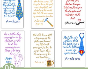 Father&#39;s Day Bible Verse Clip Art Bundle,Scripture Cards,Christian father&#39;s Day Gift For dad,Printable Scripture, happy father’s day