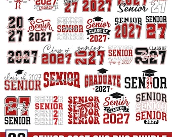 Senior 2027 SVG Bundle,High school svg,Mega senior svg,Graduation 2027 svg,Class of 2027,Senior svg,2027 senior svg,Senior 2027 Shirt Design