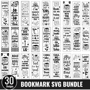 Pacote de marcadores SVG, marcadores png, marcadores engraçados svg, modelos de marcadores svg, livros svg, livros retrô svg, leitura svg, citações de marcadores svg