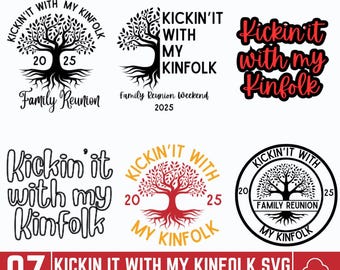 Family Reunion svg, Kickin it with my Kinfolk svg, Reunion svg, Family svg, family reunion shirt, Trendy Shirt, Funny Tshirt Design Download