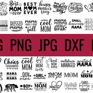 Mega Muttertag SVG Bundle, Mama Leben svg, Mama svg, Mama von Jungen Mädchen svg, Mama Zitate svg, gesegnete Mama svg, Mama Bär svg, glücklicher Muttertag