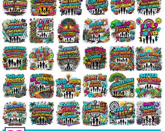 Family Reunion Quotes Bundle, Family Gathering Sublimation Designs, Reunion Shirt PNG, Family Vacation Quotes Clipart, Reunion Party Shirt