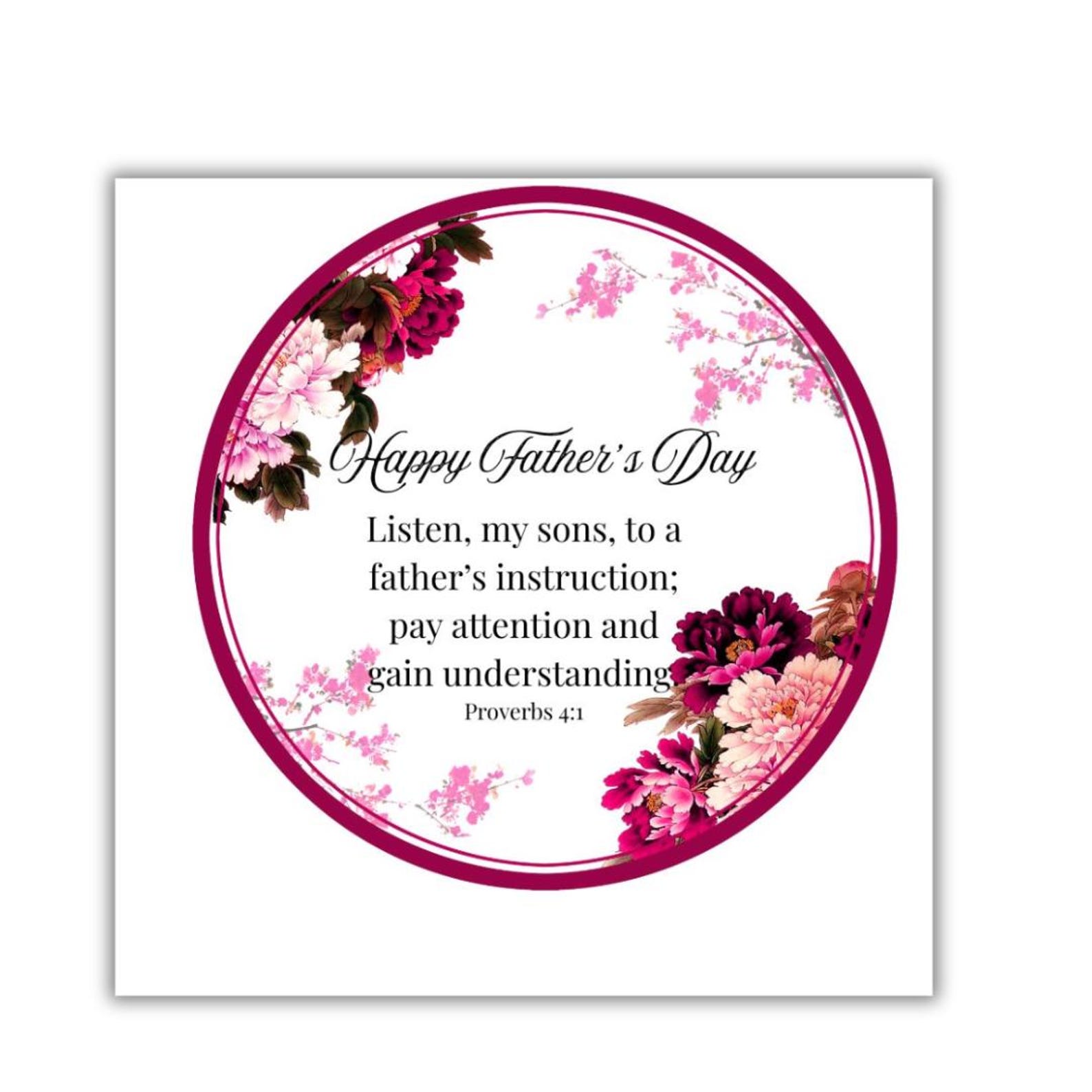 Father's Day Bible Verse Cards,scripture Cards,christian Father's Day ...