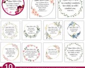 Floral Mothers Day Bible Verse Cards, Mother's Day Bible Cards, Scripture Cards, Christian Mother's Day Gift For Mom, Bible Verse Cards
