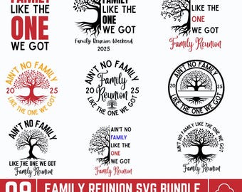 Aint No Family Like The One I Got Svg, Family Love Tree, gepersonaliseerde stambomen, familie samen, familiereünie Shirts, stamboom SVG