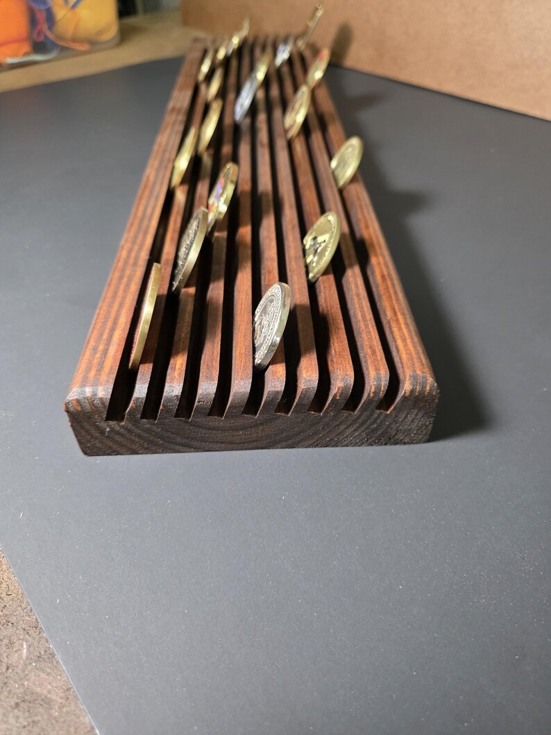 Grooved Coin Rack Coin Holder Display - Etsy