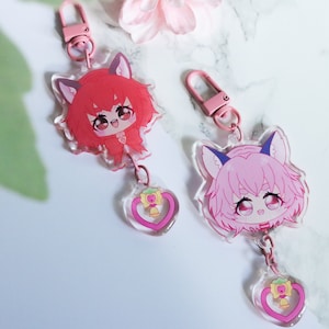 Tokyo Mew Mew Mew Ichigo Dangle Acrylic Keychain