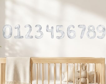 PVC-Free Removable  Fabric Number Wall Decal