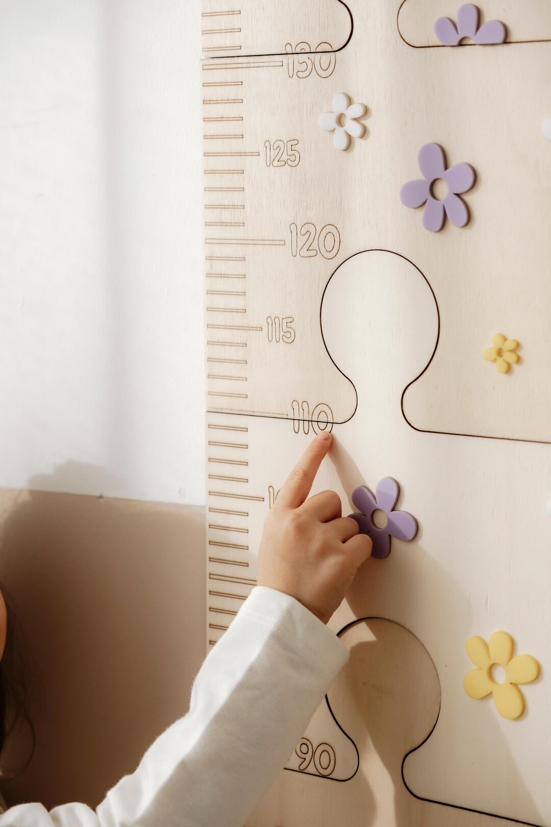 Height Chart, Growth Ruler, Growth Chart for Kids, Naturel Wooden ...