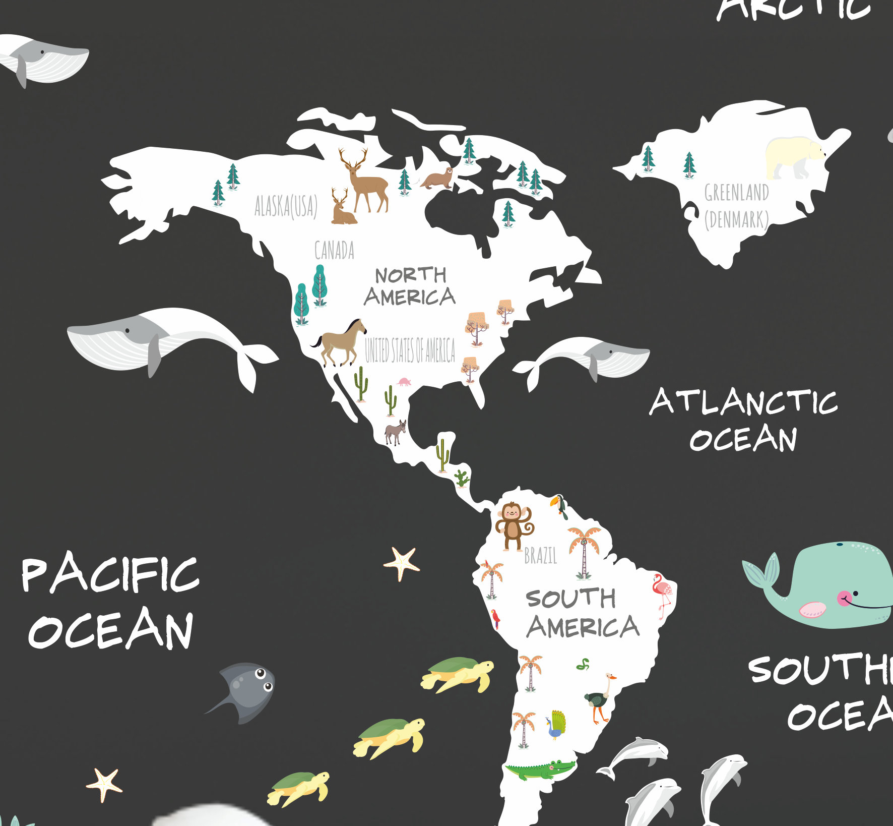 World Map Wall Sticker World Map Wall Decal World Map Decal Etsy