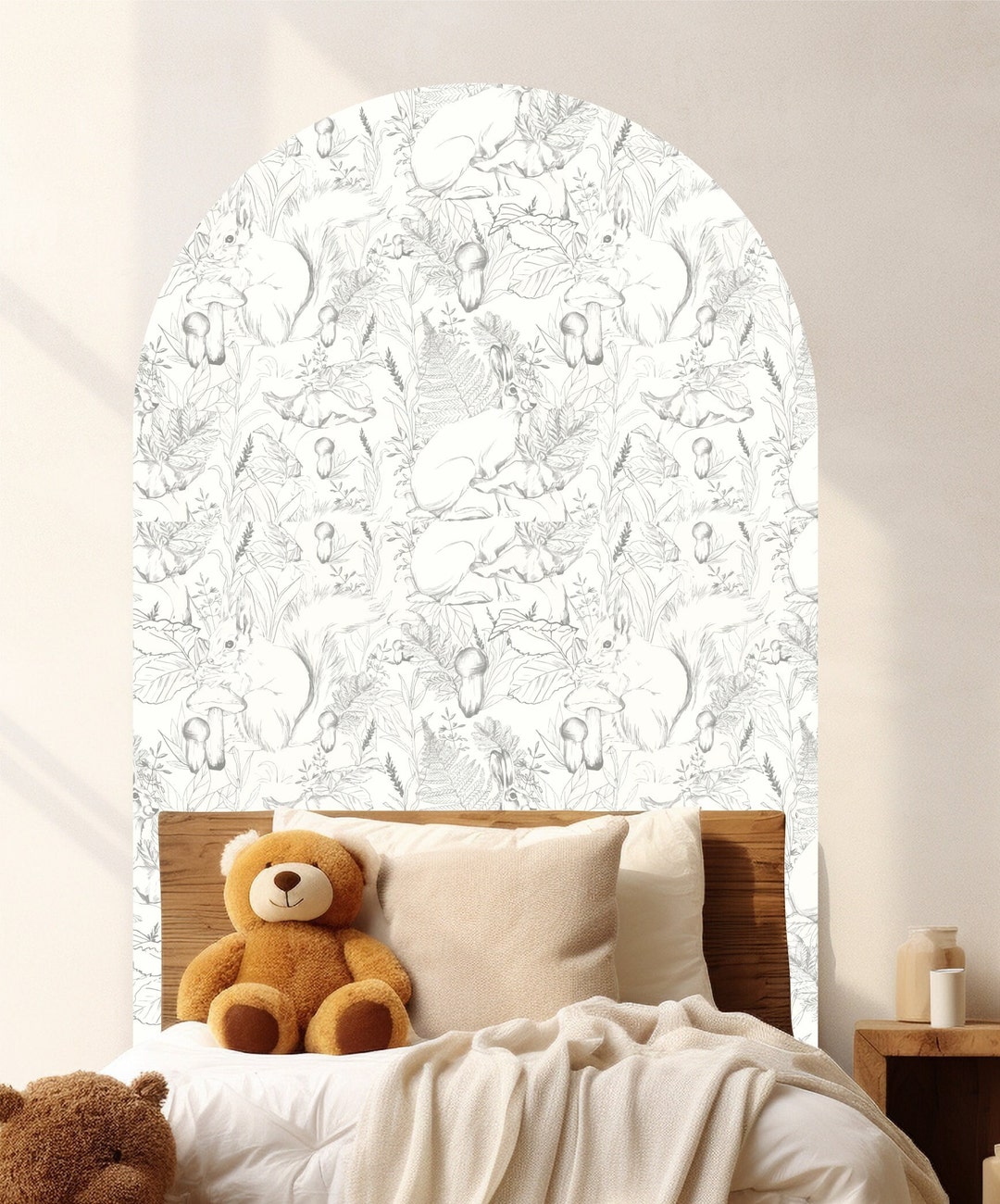 Arch Sticker, Removable and Repositionable, Bedhead Decal, Arch Decal ...