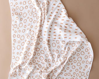 Double Sided Muslin Baby Blanket | Bubble