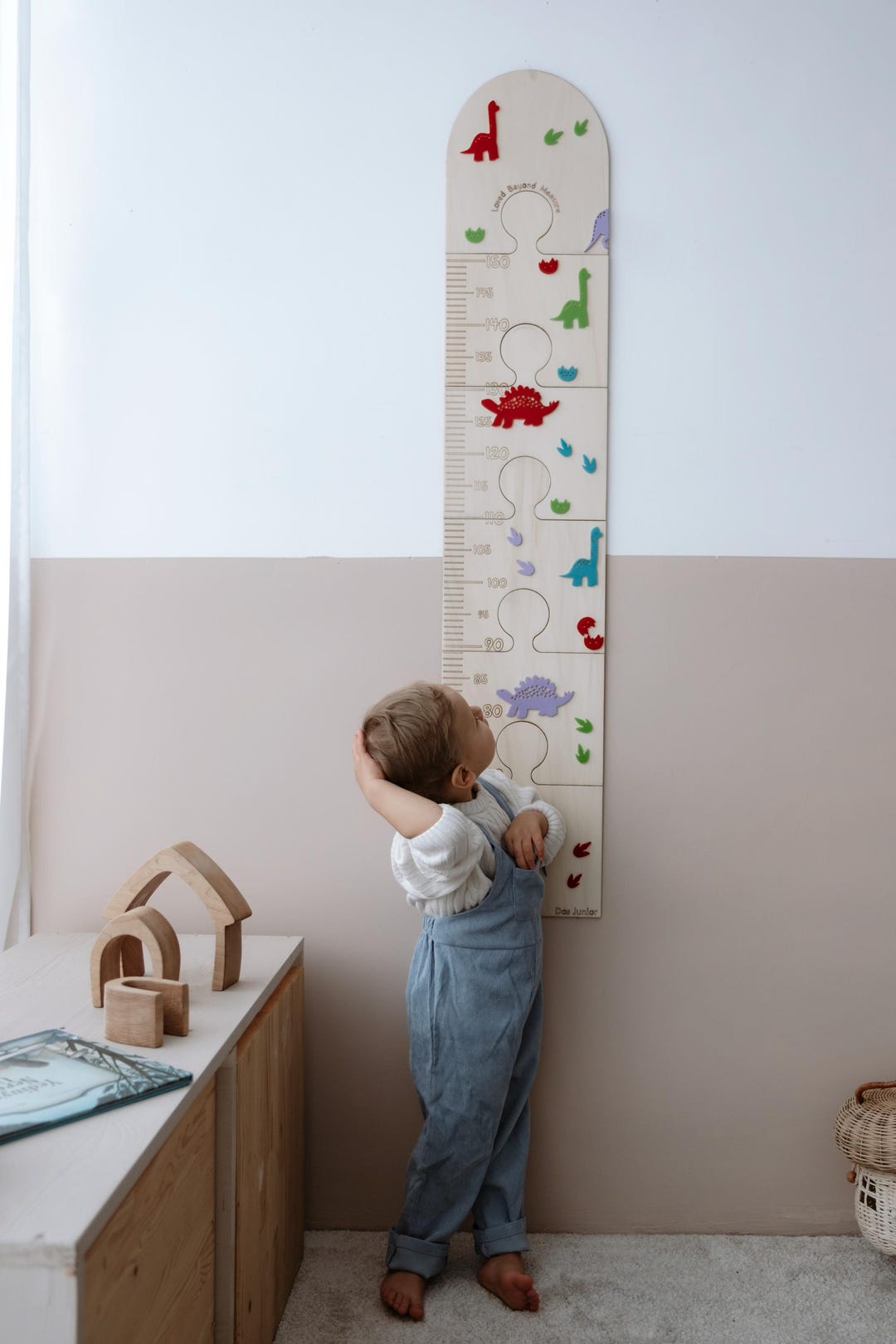 Height Chart, Growth Ruler, Growth Chart for Kids, Naturel Wooden ...