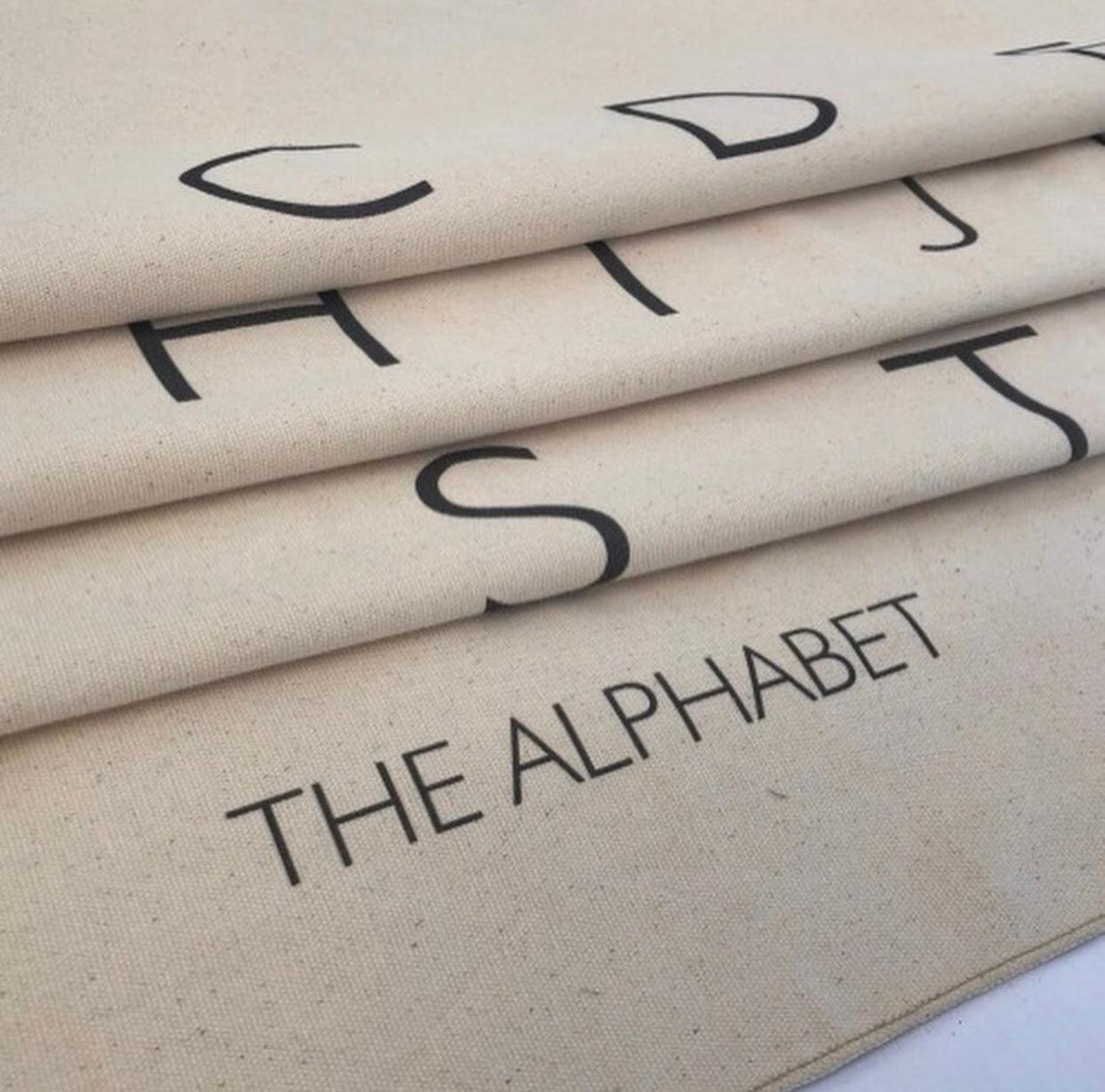 Alphabet Tapestry Organic Cotton Fabric Tapestry Kid Room Etsy