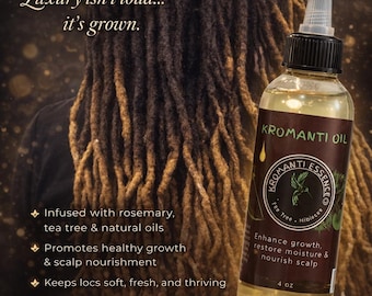 Olio per la crescita dei capelli, ideale per dreadlock e cuoio capelluto.