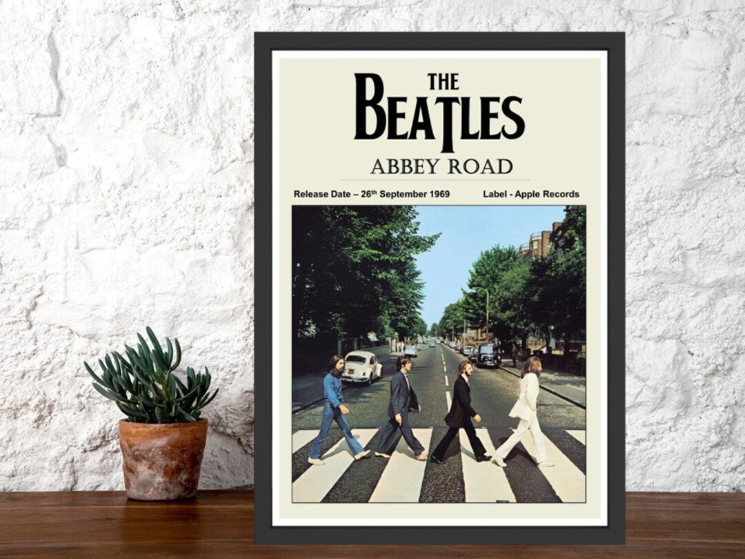 The Beatles Abbey Road Album Cover Print Modern Wall Art A5 A4 A3 and ...