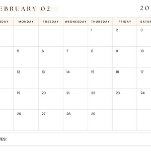 2024 Instant Download 12 Month Calendar Printable 1 Year Etsy