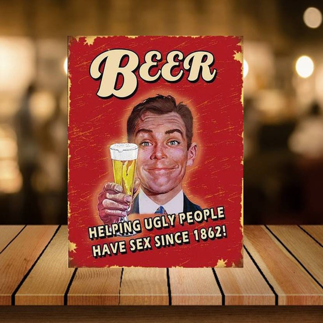 Funny Beer Novelty Wall Sign