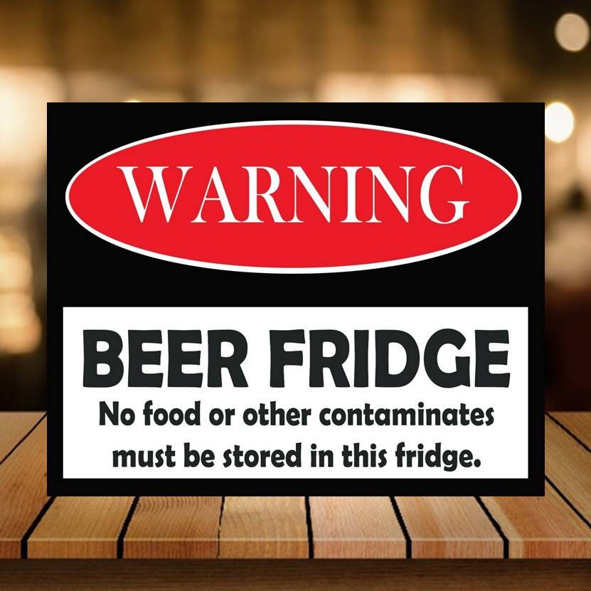 Warning Funny Beer Fridge Wall Sign. Retro Vintage Man Cave - Etsy UK