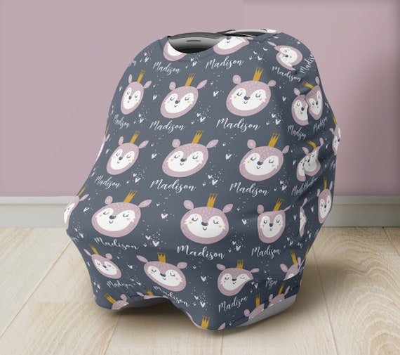Personalized Car Seat Cover Name Deer Custom Personalized Car Seat Cover Name Deer, Deer Car Seat Cover