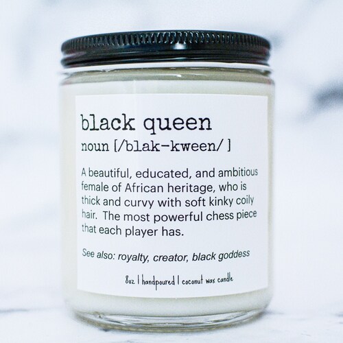 Black Queen Gift Candle Black Queen Definition Candle - Etsy