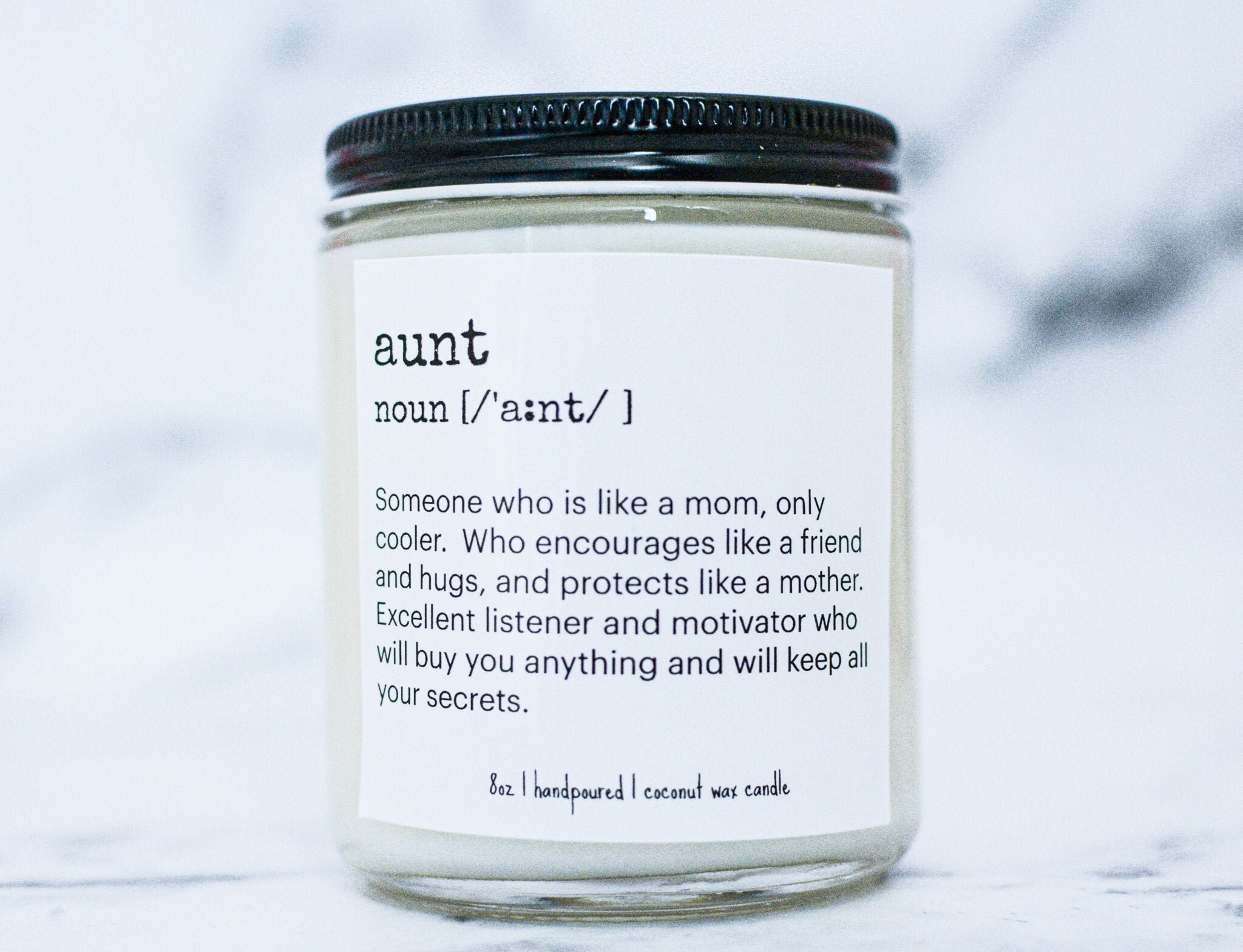Aunt Gift Candle Aunt Definition Candle Gift for Auntie Etsy