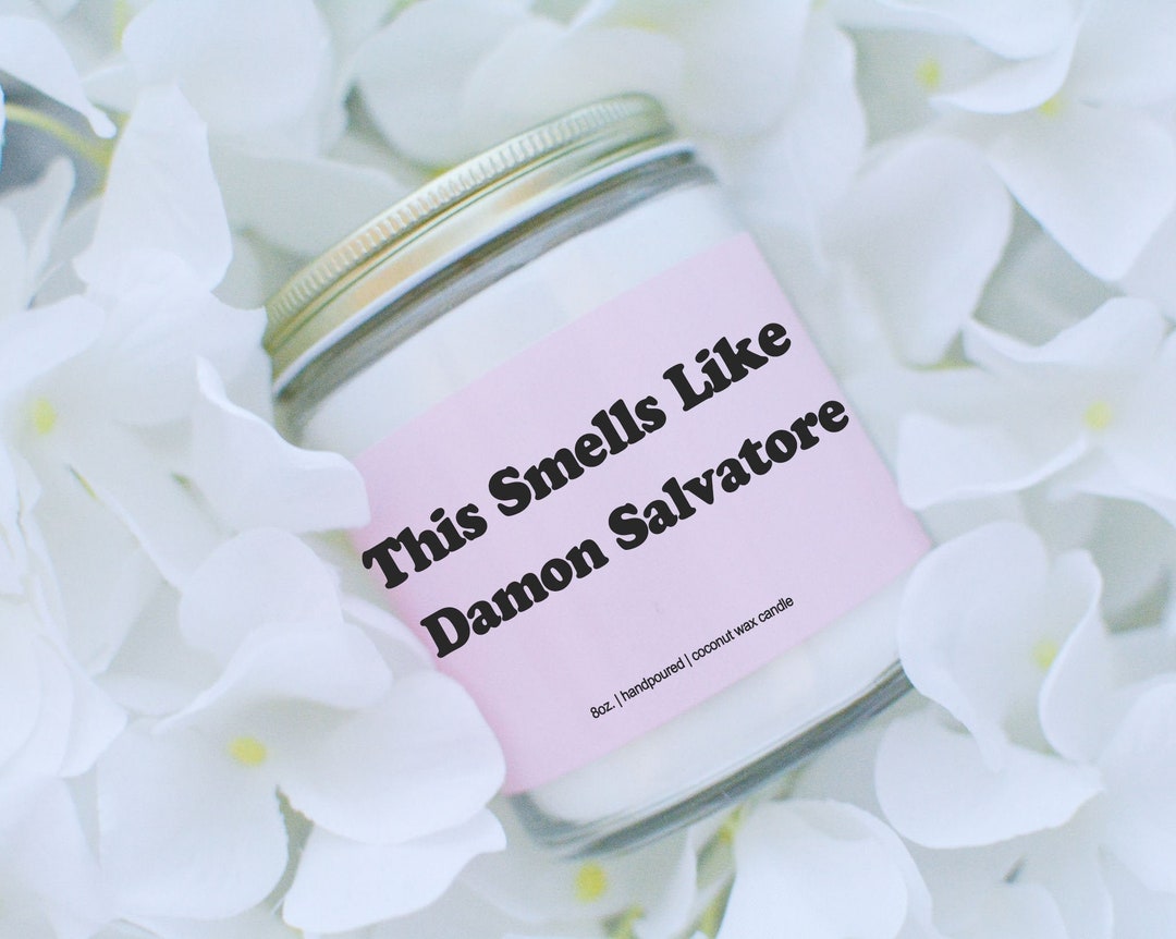 Smells Like Damon Salvatore Candle Pop Culture Gifts Etsy
