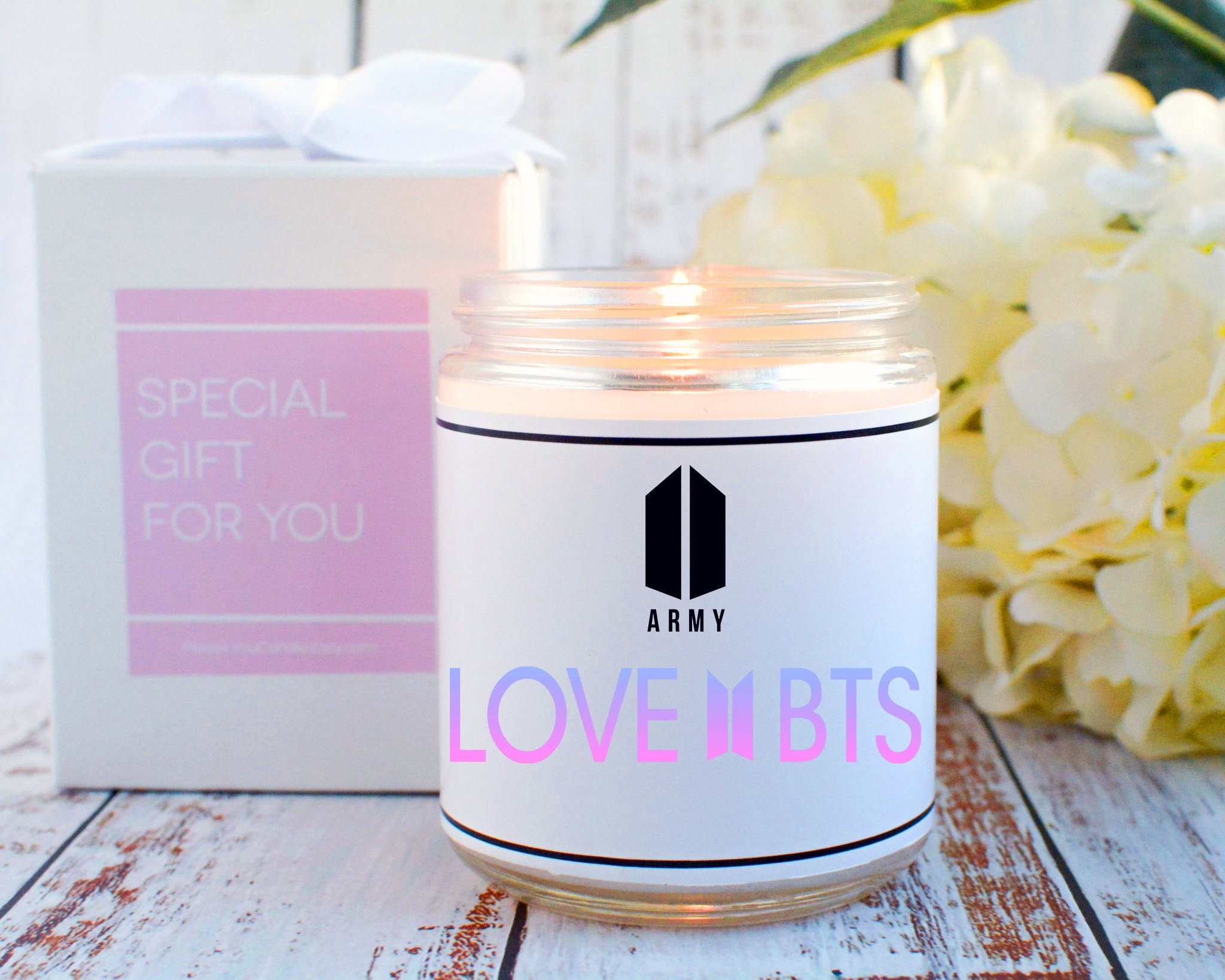 BTS Love Yourself Gift for Army BTS Fan Gift Candle Etsy