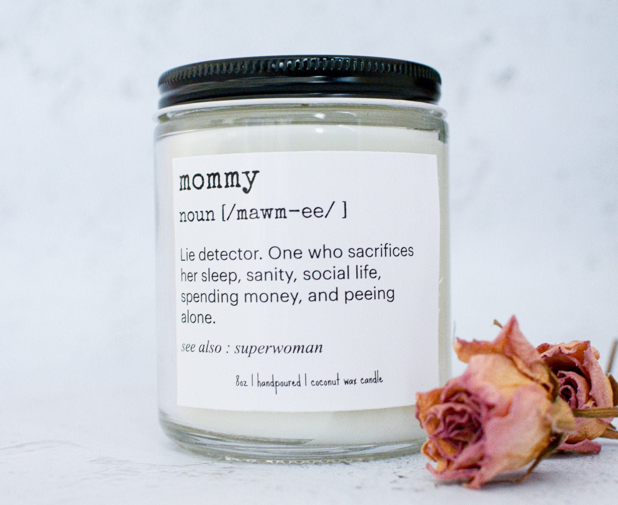 Mom Gift Candle Mommy Definition Candle Mother's Day Etsy