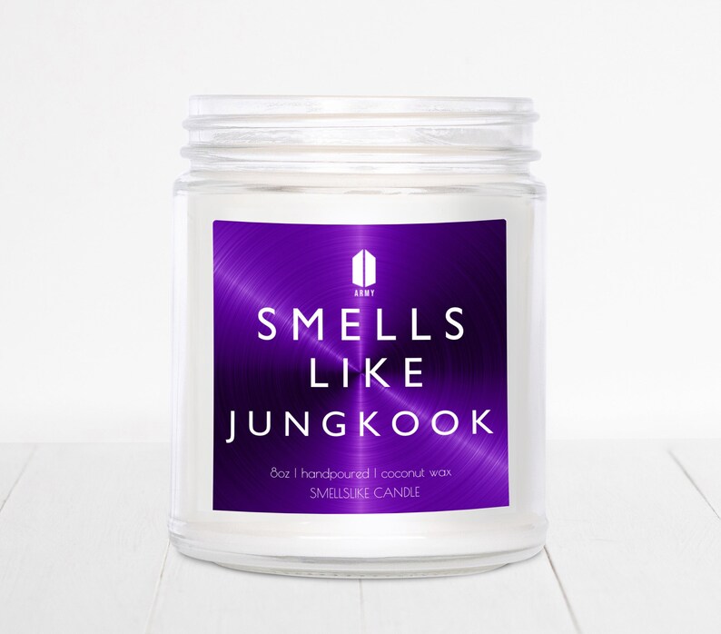 Smells Like Jungkook | Gift for Army | BTS Fan Gift Candle | Bangtan Boys | Bts Dynamite | Gift for Bts Fan | Kpop Lover | Funny Candle 