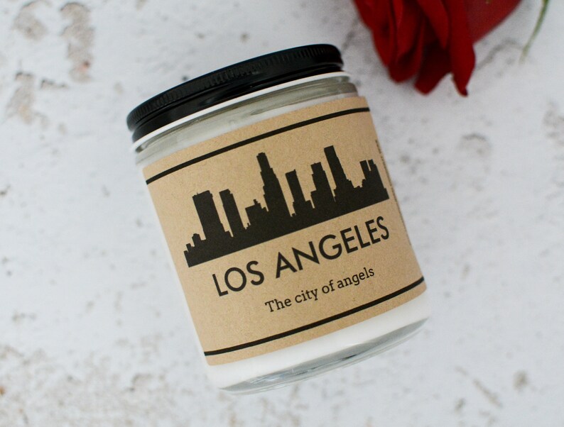 Gift for Him California Hometown Candle Gift L.A | City Candle New Home Gifts Gift for Her Home Sick Los Angeles Candle Gift