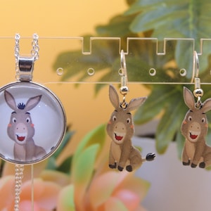 Pendientes colgantes de burro: alambres de acero inoxidable