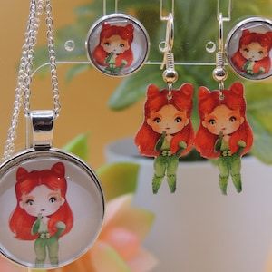 Poison Ivy Earrings/Necklace