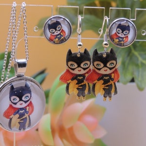BatGirl Earrings/Necklace