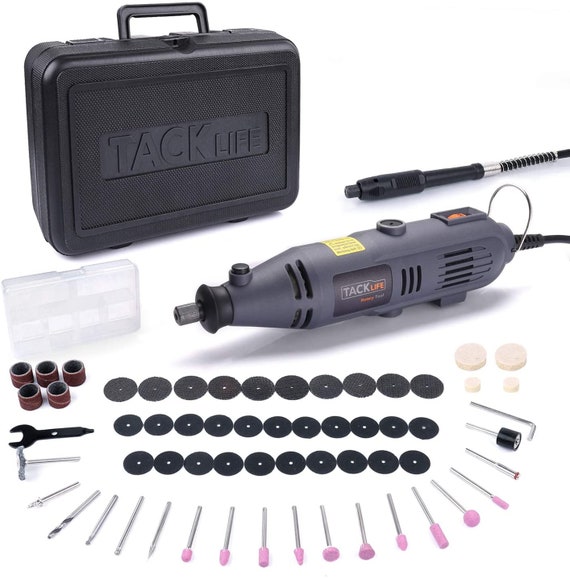 TACKLIFE Rotary Tool With Flex Shaft 135W Power Variable Speed and 60 Accessories RTD34AC Etsy