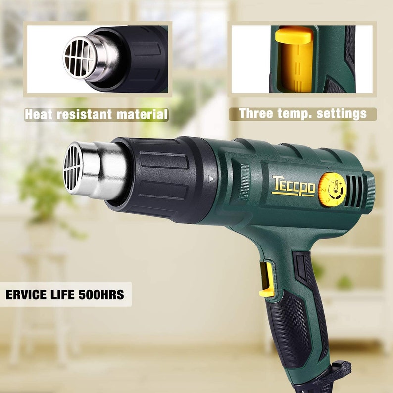 Heat Gun 1500W Professional Electric Hot Air Gun Variable Temperature