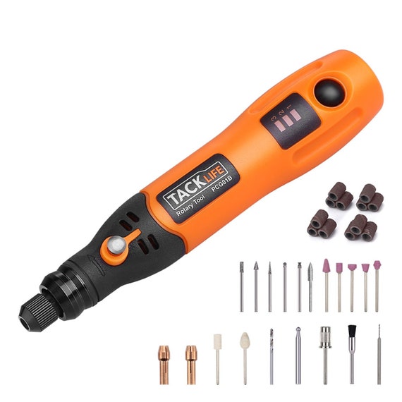 TACKLIFE 3.7V Li-on Cordless Rotary Tool With 31 Pieces Rotary Accessories-pcg01b  -  Denmark