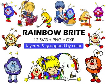 Download Rainbow Brite Svg Etsy
