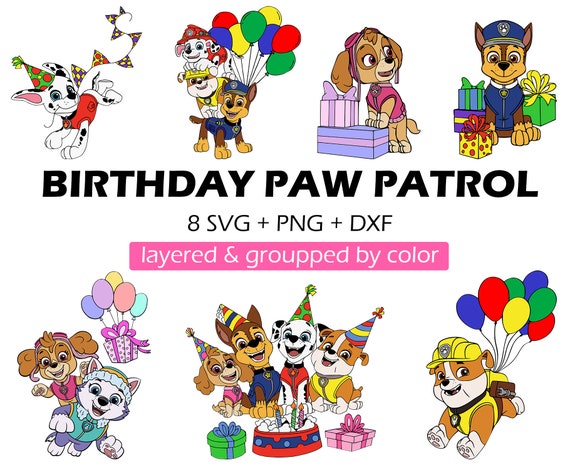 paw patrol birthday svg free paw patrol birthday svg free