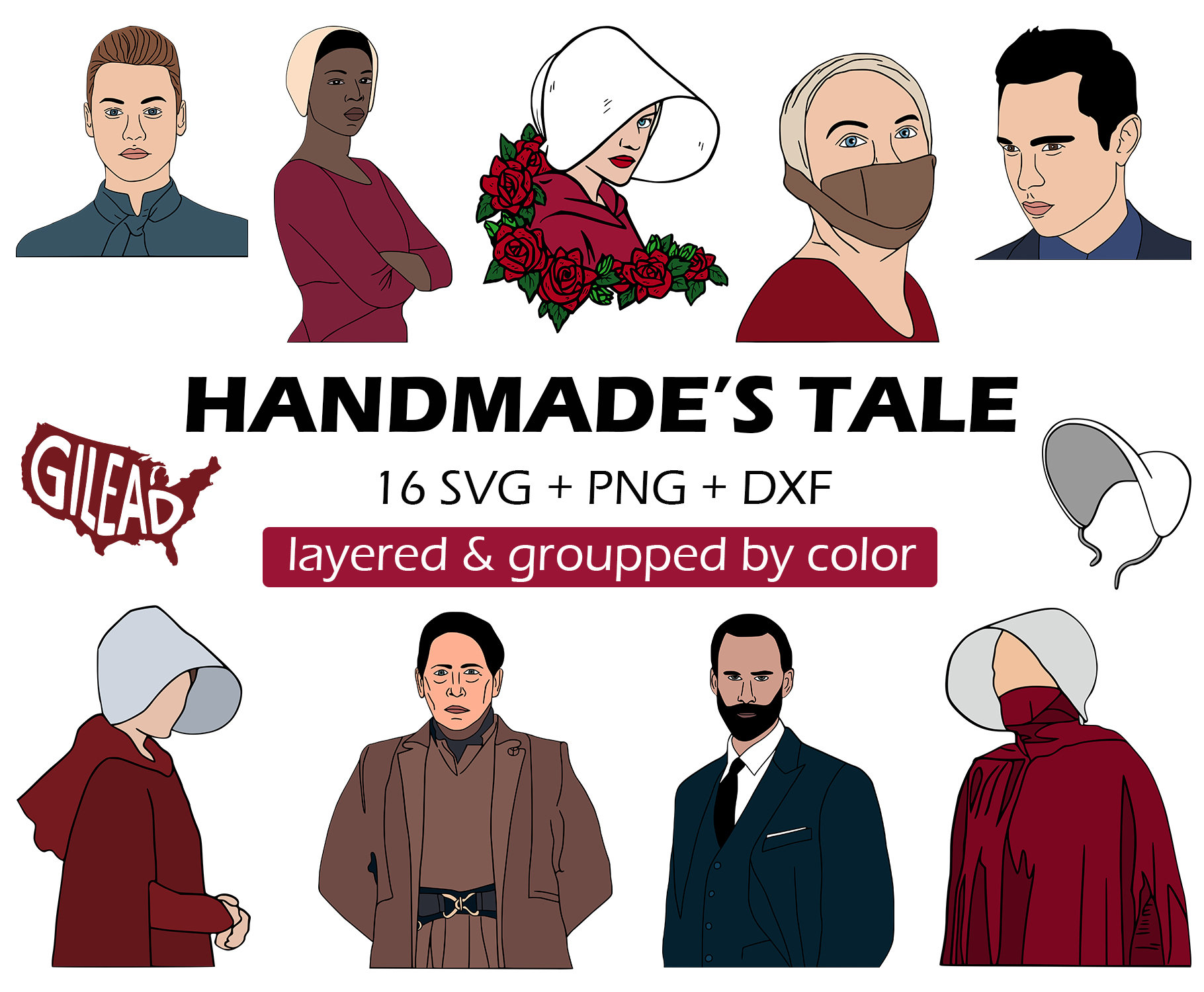 Handmaid's Tale Zoom Background Handmaid's tale svg | Etsy