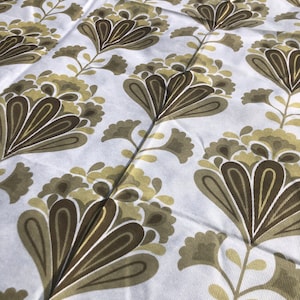 1970s Gorgeous Oversized Floral Vintage Fabric!