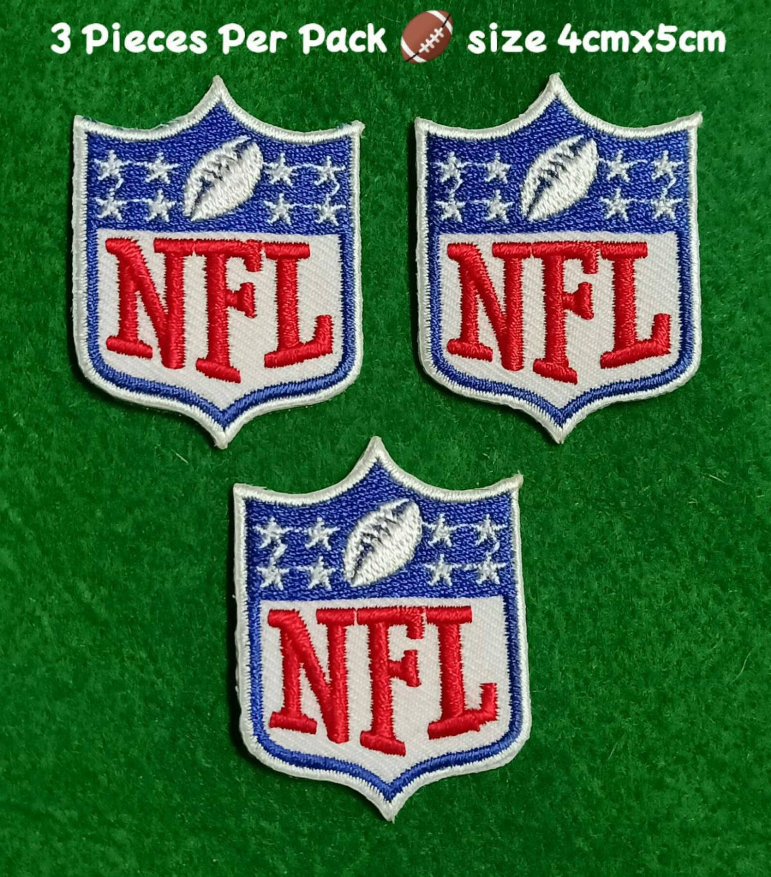 Football 3pcs 4x5cm Patches Logo iron on sewing Etsy