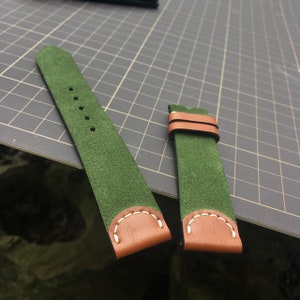 Watch Strap Handmade Leather I Watch band size 18mm,20mm,22mm,24mm I personalized gifts I gifts for him