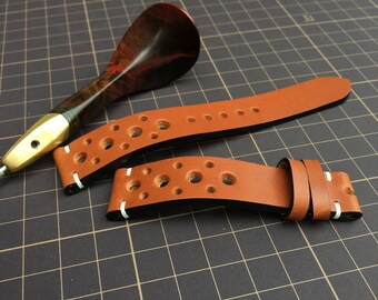Rally Badalassi Carlo klockarmband läder I Klockarmbandsstorlek 18 mm, 20 mm, 22 mm, 24 mm